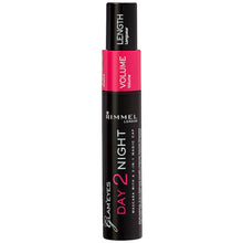 Load image into Gallery viewer, Rimmel Glam Eyes Day 2 Night Waterproof Black Mascara
