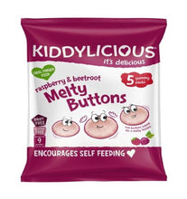 Load image into Gallery viewer, Kiddylicious Raspberry &amp; Beetroot Melty Buttons
