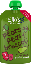 Load image into Gallery viewer, Ella's Kitchen Organic Pears, Peas &amp; Broccoli Baby Food
