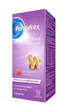 Load image into Gallery viewer, Panadrex Children's Fever Reducer Strawberry Flavored Paracetamol

