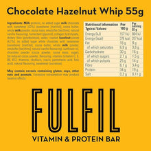 Load image into Gallery viewer, Fulfil Chocolate Hazelnut Whip Vitamin &amp; Protein Bar
