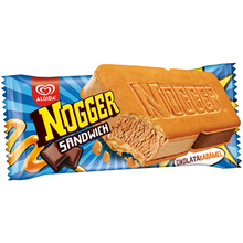 Load image into Gallery viewer, Walls Chocolate Caramel Nogger Sandwich Ice Cream
