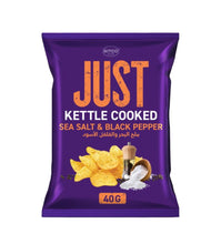 Load image into Gallery viewer, Kitco Just Sea Salt &amp; Black Pepper Kettle Cooked Potato Chips
