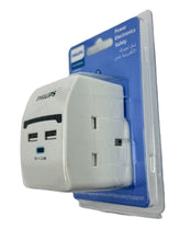 Load image into Gallery viewer, Philips 3 in 1 Power Socket With USB + USB C
