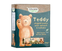 Load image into Gallery viewer, Little Pasta Organics Spinach &amp; Tomato Teddy Shaped Pasta
