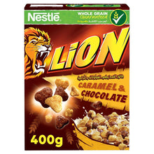 Load image into Gallery viewer, Nestle Lion Caramel &amp; Chocolate Cereal
