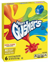 Load image into Gallery viewer, Fruit Gushers Tropical Flavored Fruit Snacks
