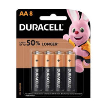 Load image into Gallery viewer, Duracell AA 8 Alkaline Batteries Last Up To 50% Longer
