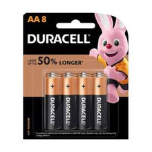 Load image into Gallery viewer, Duracell AA 8 Alkaline Batteries Last Up To 50% Longer
