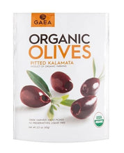 Load image into Gallery viewer, Gaea Organic Pitted Kalamata Olives Snack
