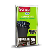 Load image into Gallery viewer, Sanita Club Garbage Bags Biodegradable 55 Gallons
