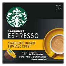 Load image into Gallery viewer, Starbucks Dolce Gusto Blonde Espresso Roast Capsules
