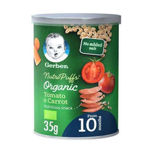 Load image into Gallery viewer, Gerber Nutri Puffs Organic Tomato &amp; Carrot

