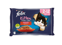 Load image into Gallery viewer, Felix Beef &amp; Chicken Wet Kitten Food 2-12 Months
